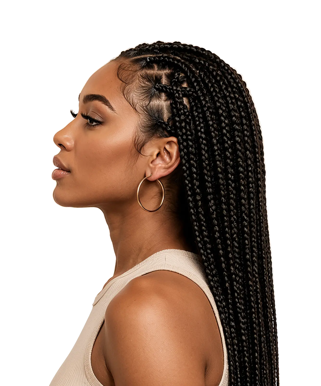 Braided portrait from the Braivelle template kit